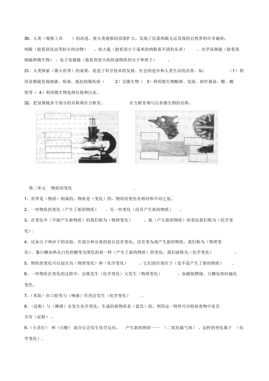 人教版六年级下册科学复习资料.docx_第3页