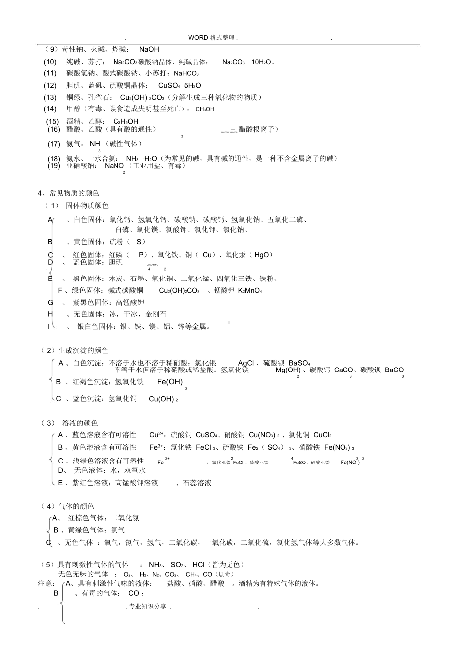 中考必背初中化学知识点总结归纳.docx_第3页