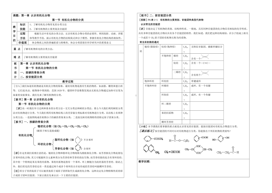 人教版高中化学选修5教学案(极品强烈推荐).doc_第1页