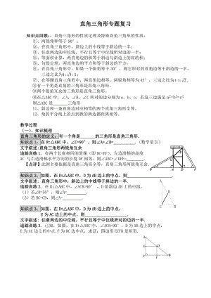 (完整版)直角三角形复习专题.doc