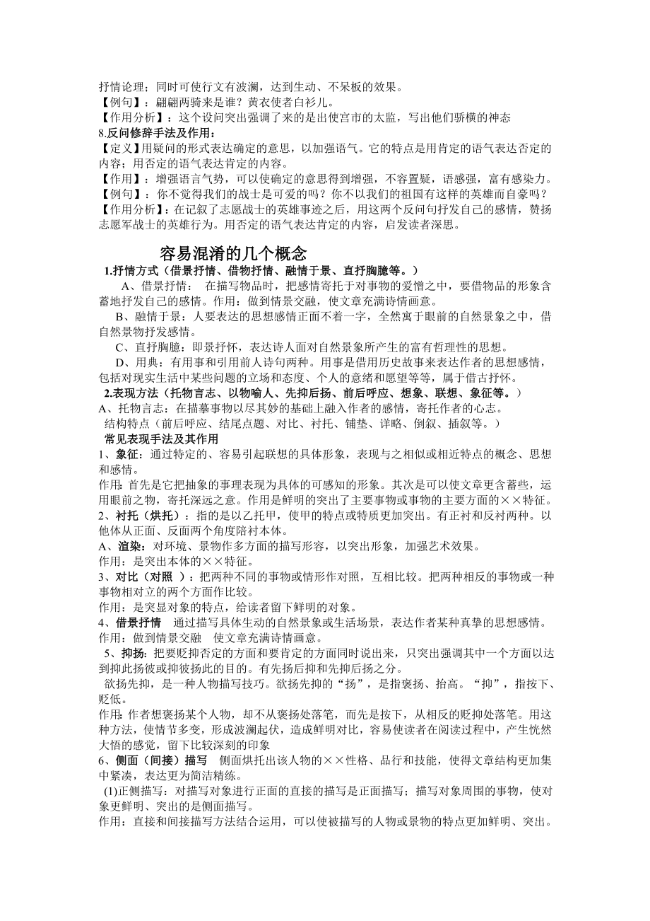 (完整版)语文中的各种手法及用法.doc_第2页