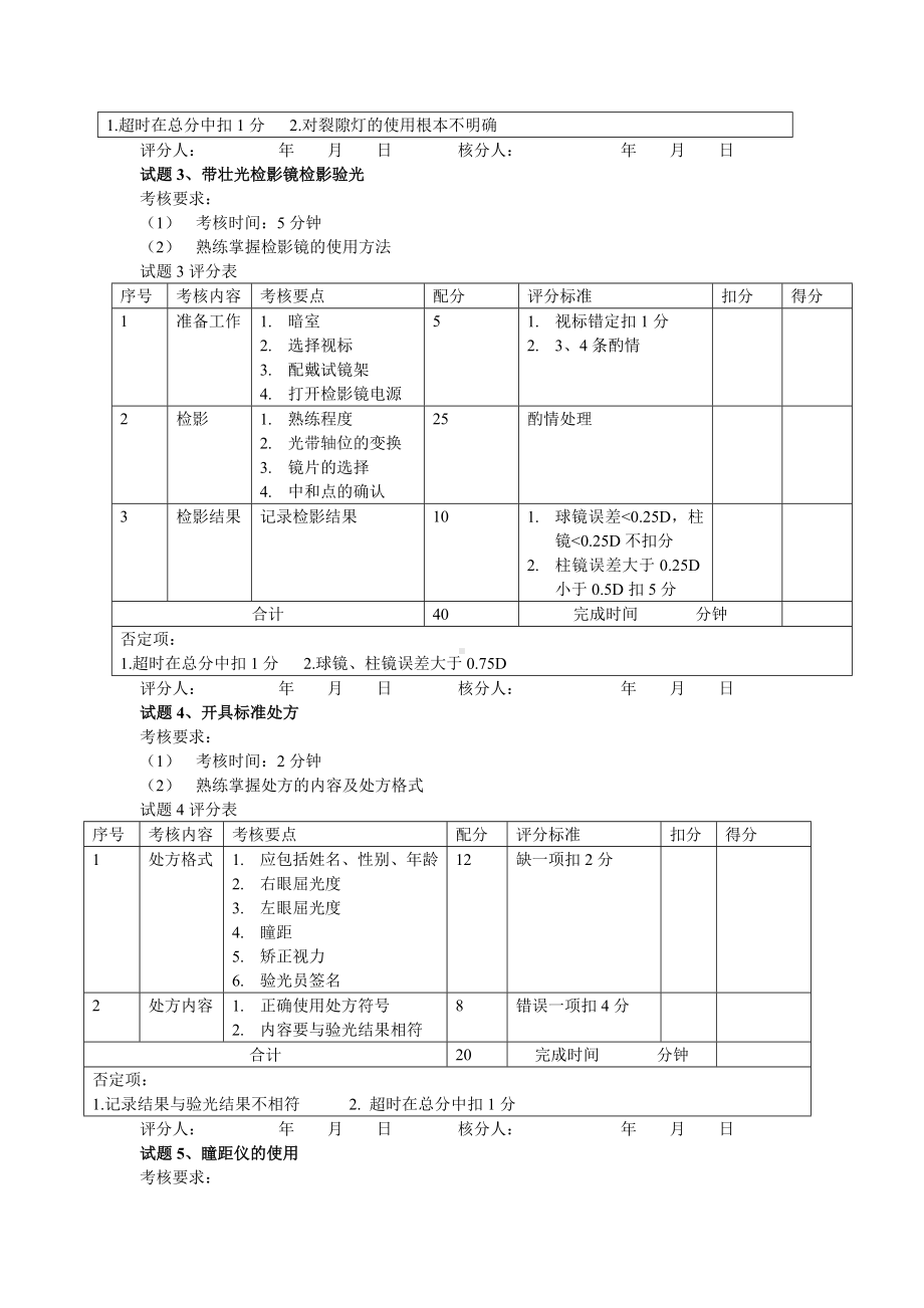 中级眼镜验光员操作技能考核试卷.doc_第2页