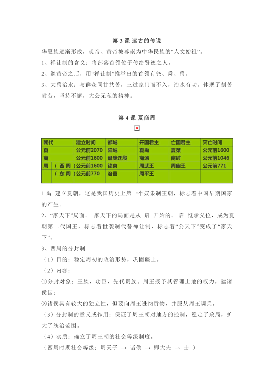 人教版部编历史七年上全册复习提纲.doc_第2页