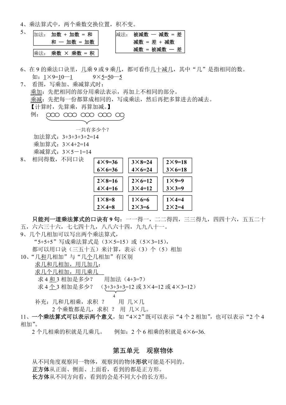 二年级数学上册汇总.doc_第3页