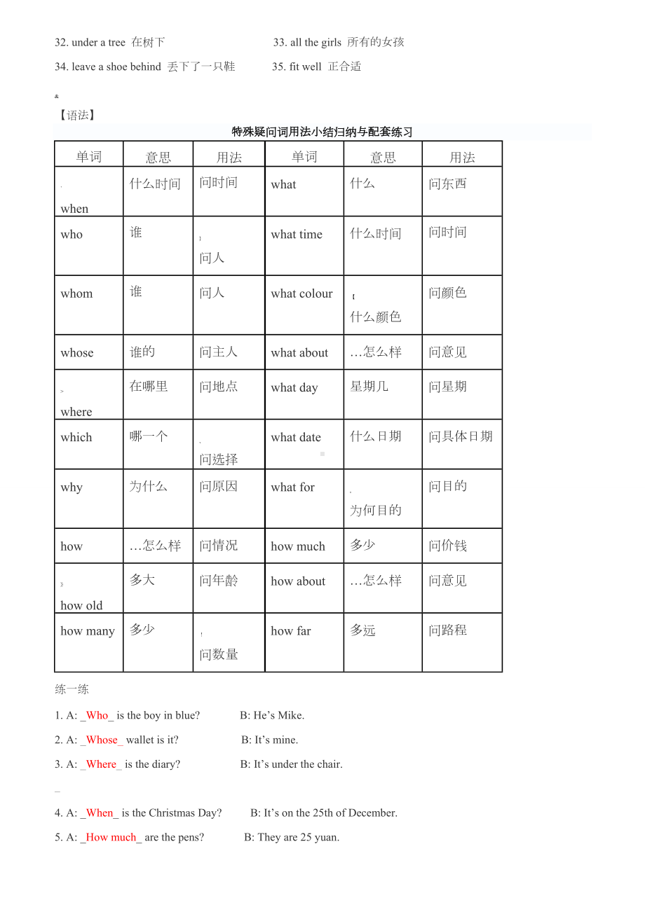 五年级下册英语各单元知识点(译林版).doc_第2页