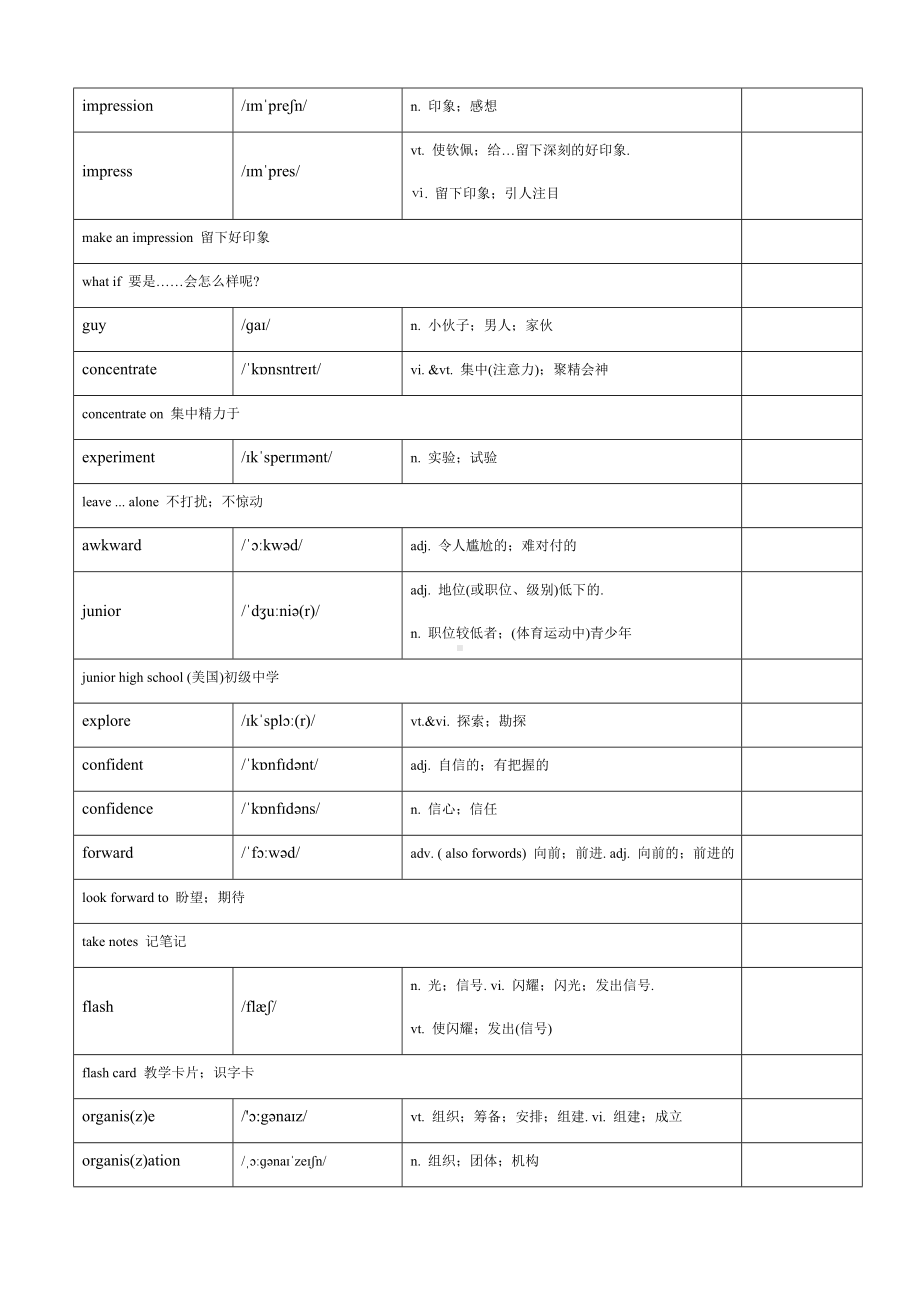 2019人教版高中英语必修一~三单词总表.docx_第2页