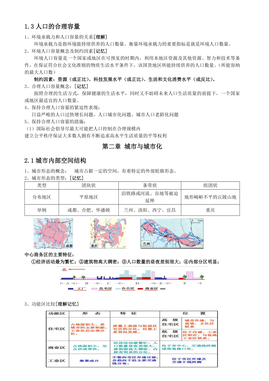 (完整版)高中地理必修二人文地理知识点总结.doc_第3页