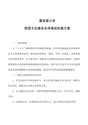 XX小学校园文化建设总体规划实施方案-(完整版).docx