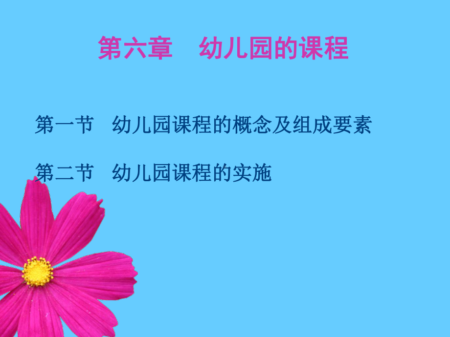 第六章幼儿园课程.ppt_第1页