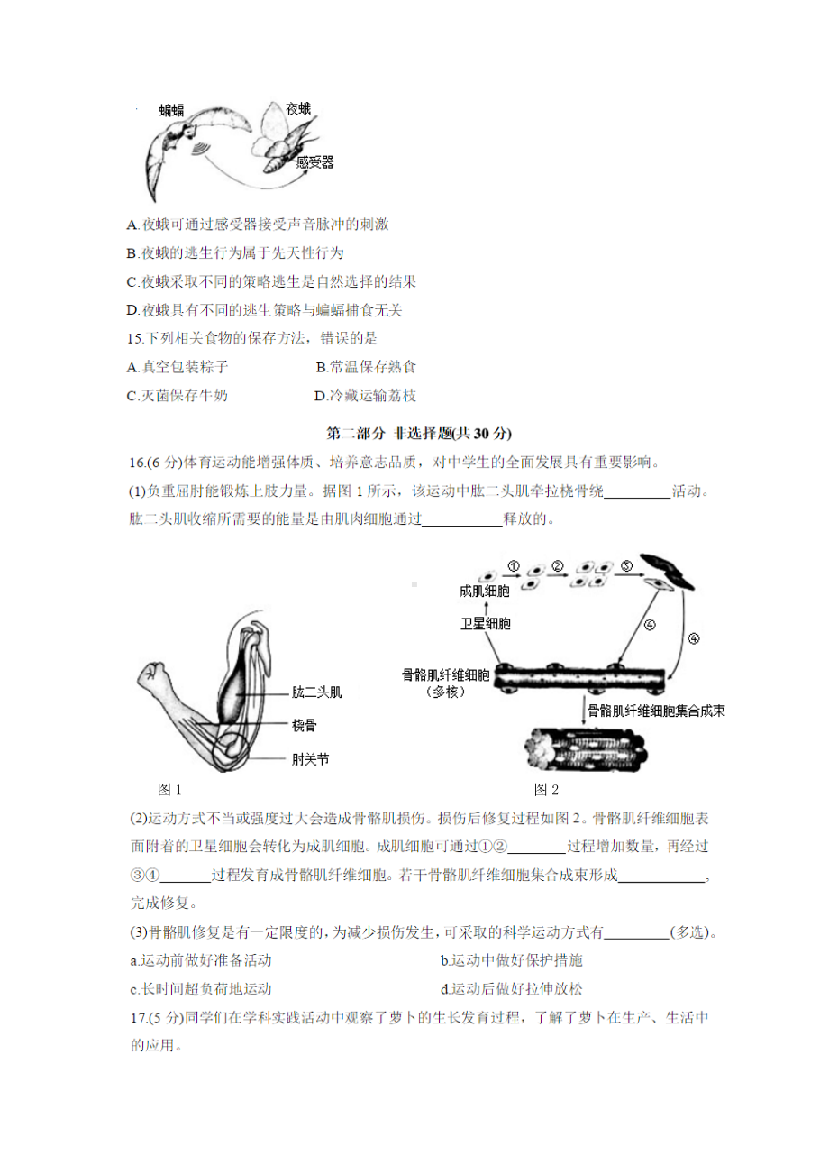 2019年北京市中考生物试卷(含答案).docx_第3页