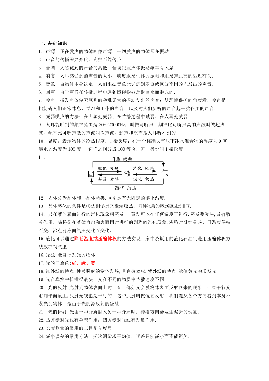 中考浙江物理知识点梳理剖析.doc_第1页