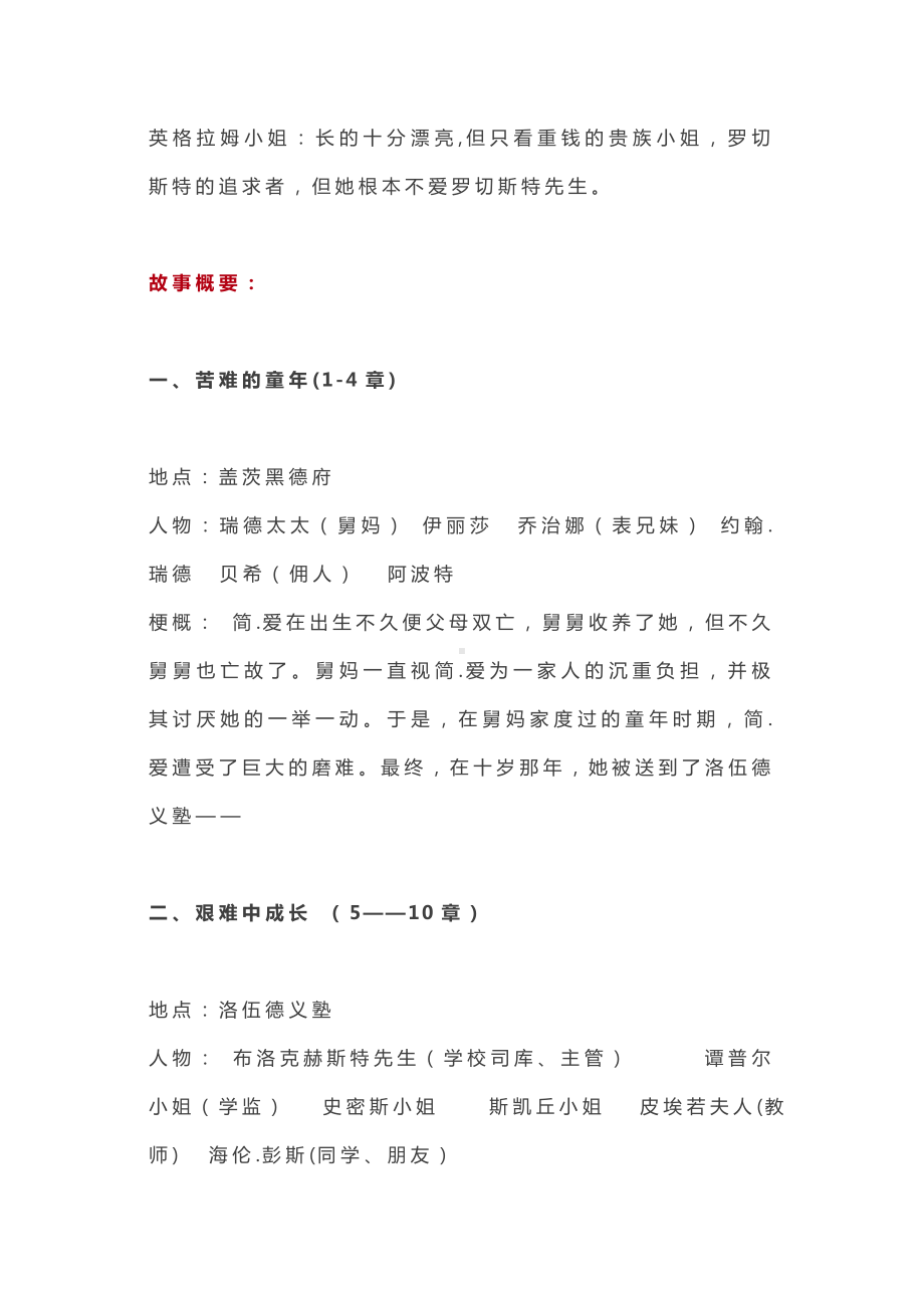 2020年中考最全复习资料中考语文《简爱》名著导读及练习题.docx_第2页