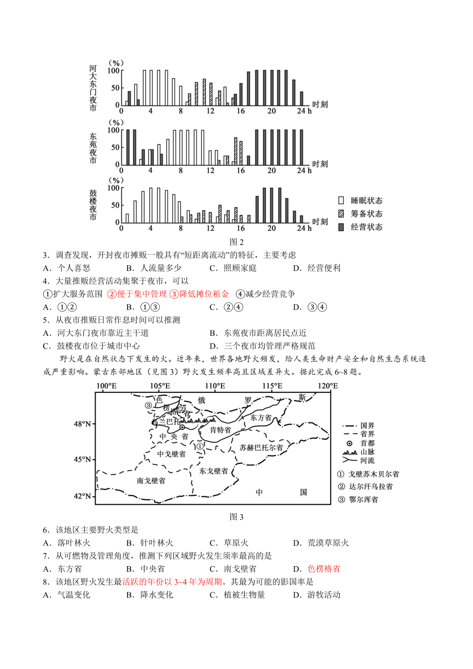 2021年湖南高考地理试卷.doc_第2页