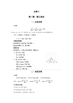 人教版高中数学必修五知识点总结.doc