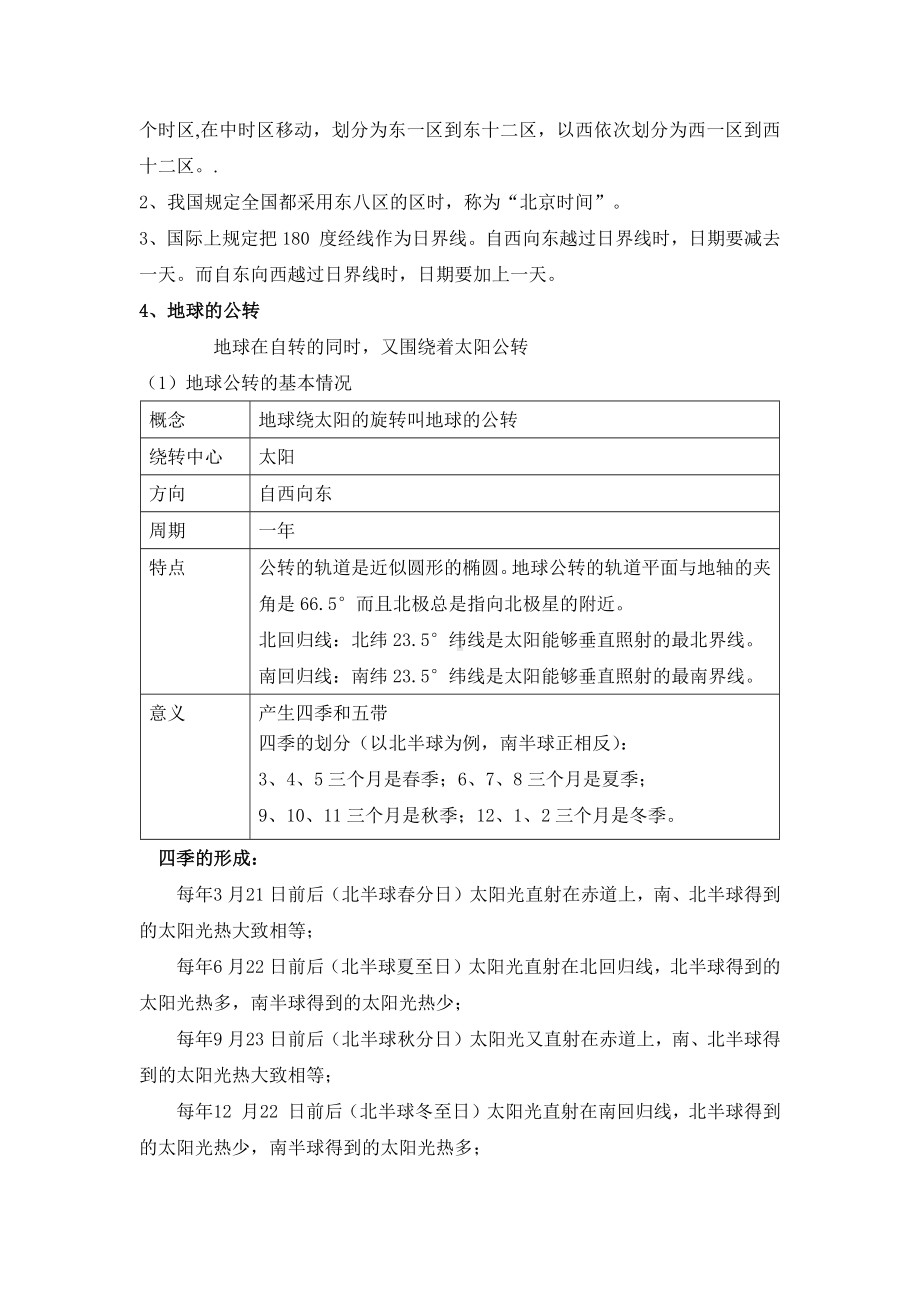 上海初中地理会考知识点汇总六年级第二学期.docx_第2页