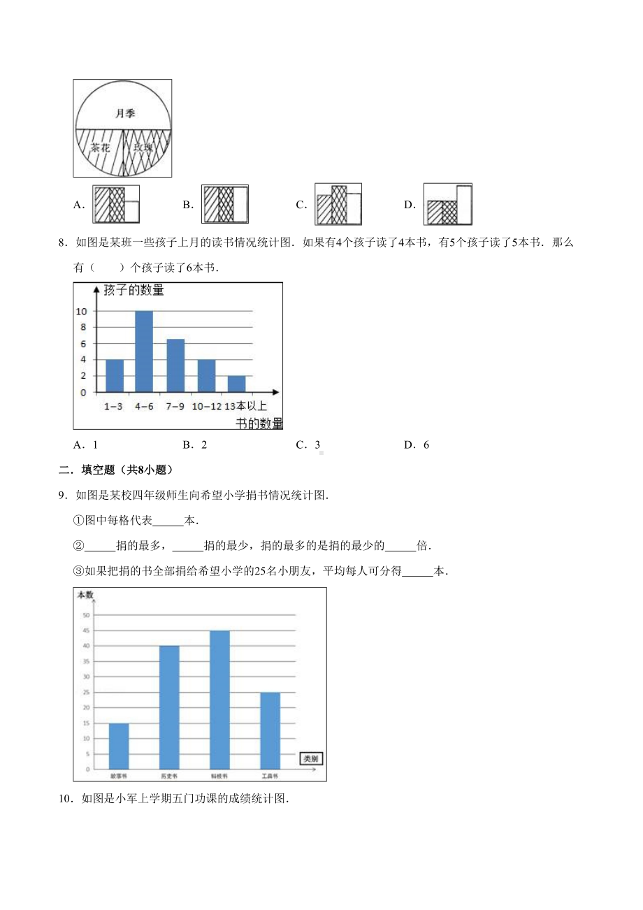 人教版数学四年级上册第七单元测试题(含答案).doc_第3页