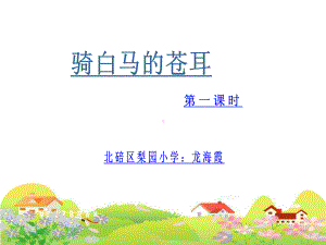 《骑白马的苍耳》第一课时.ppt