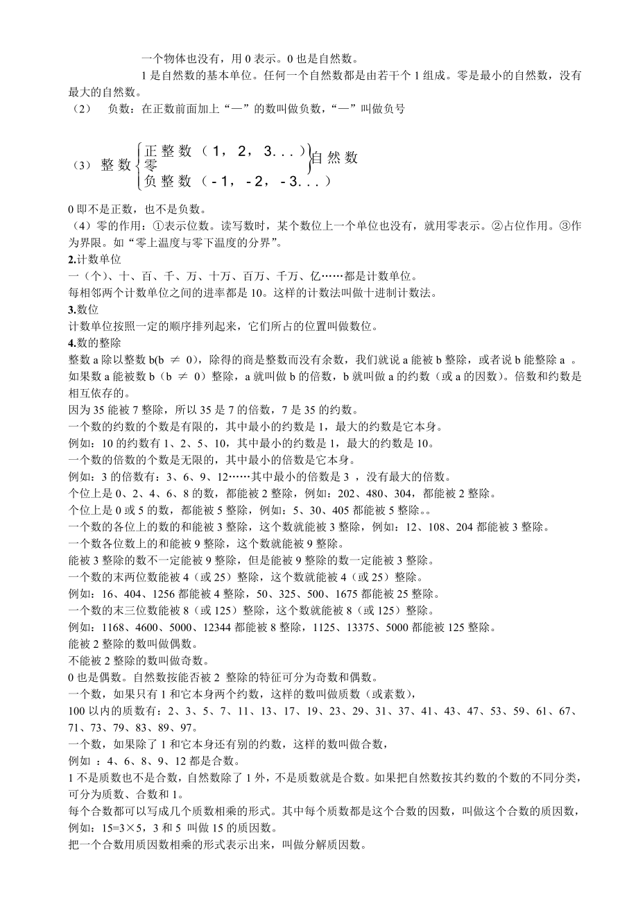 小学六年级数学知识点总复习资料.doc_第3页