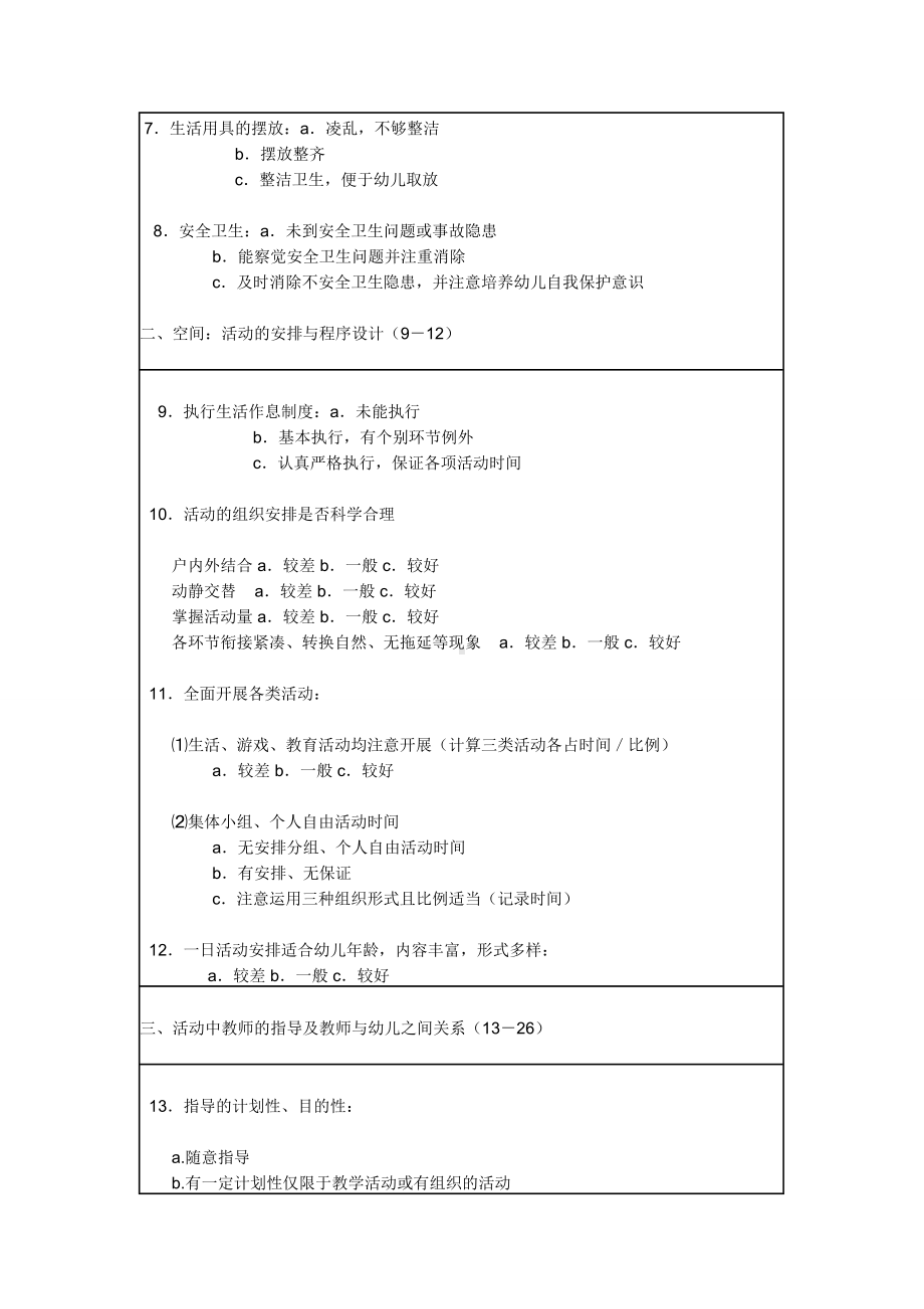 教师组织幼儿一日活动评价分析表.doc_第2页