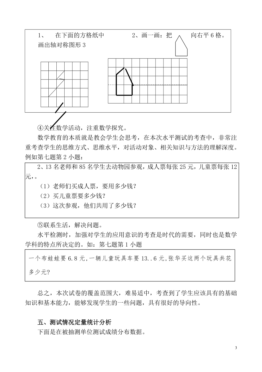 数学学业抽评试卷质量分析报告.doc_第3页