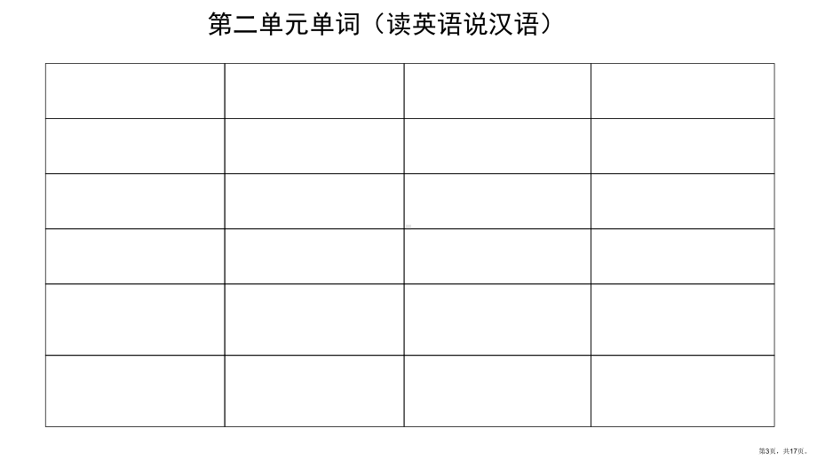 人教精通版四年级英语上册第二单元复习资料.ppt_第3页