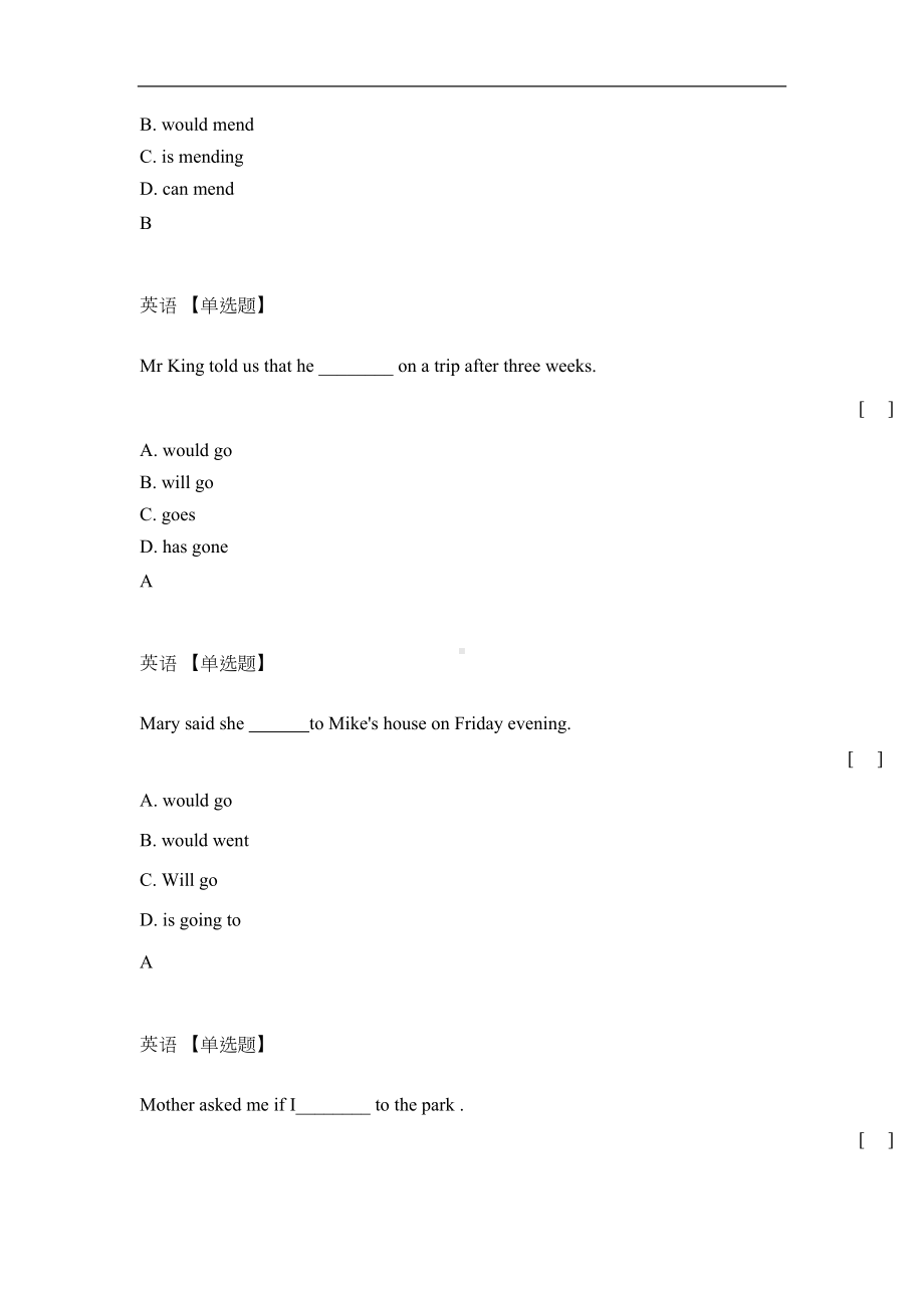 八级英语-时态专项练习题-过去将来时-北师大版(DOC 10页).doc_第3页