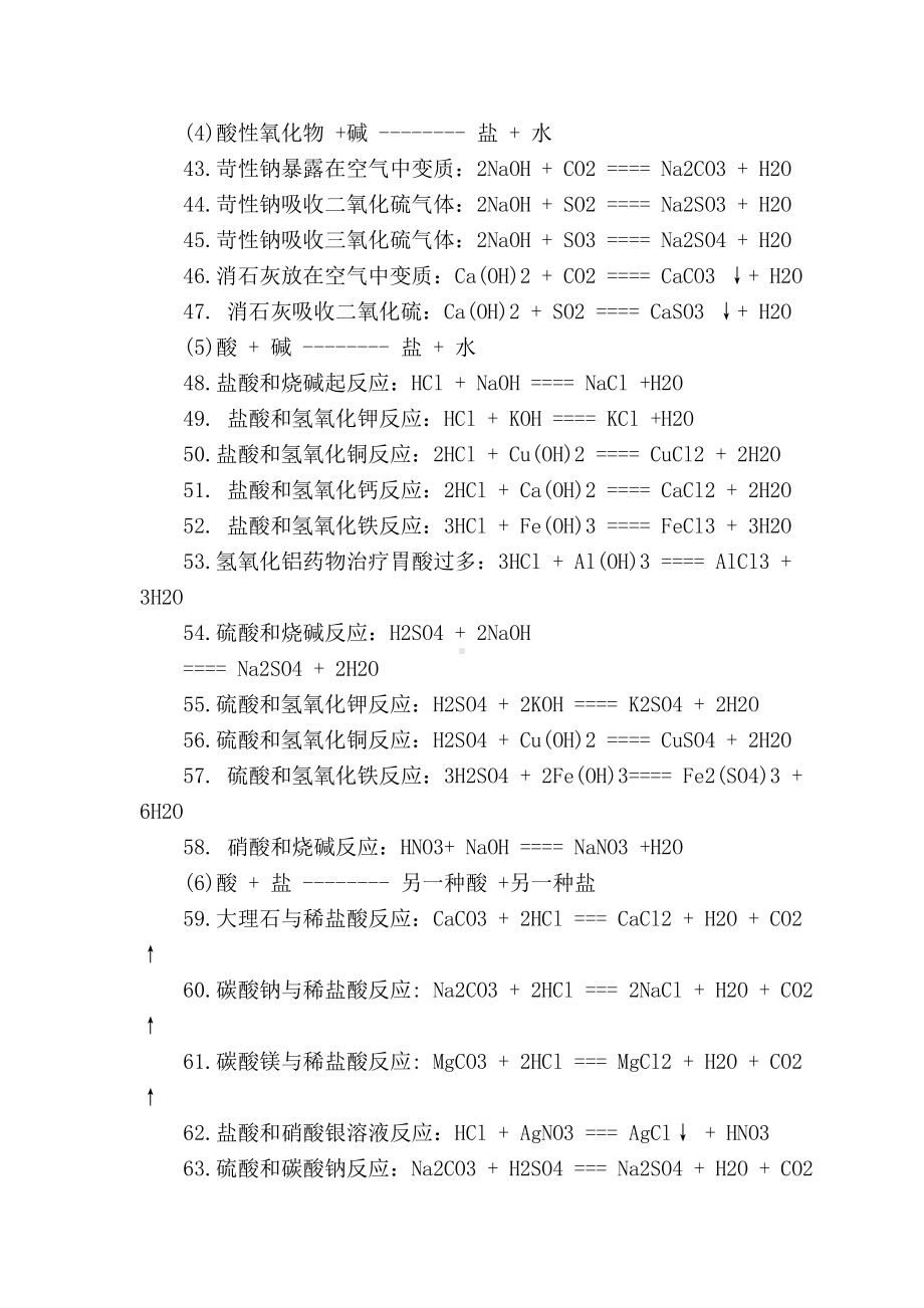 2021中考化学方程式大全.doc_第3页