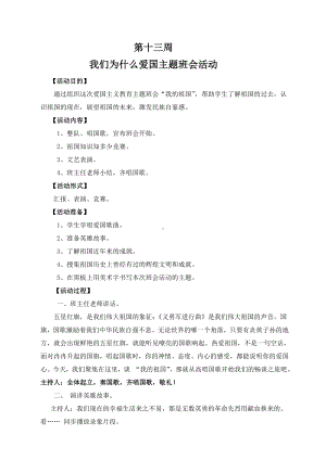 爱国主题班会教案.doc