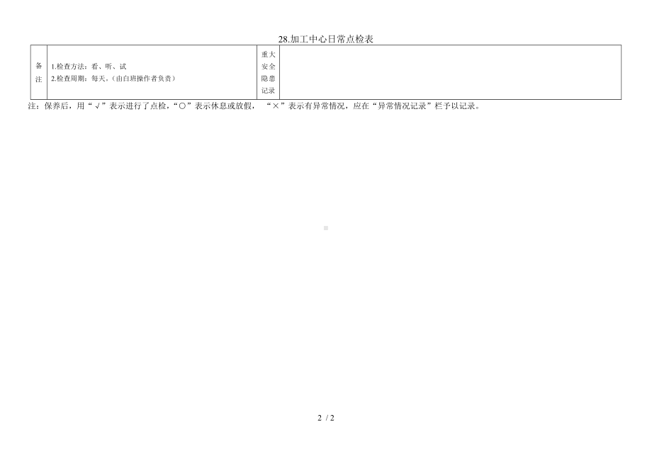 28.加工中心日常点检表参考模板范本.doc_第2页