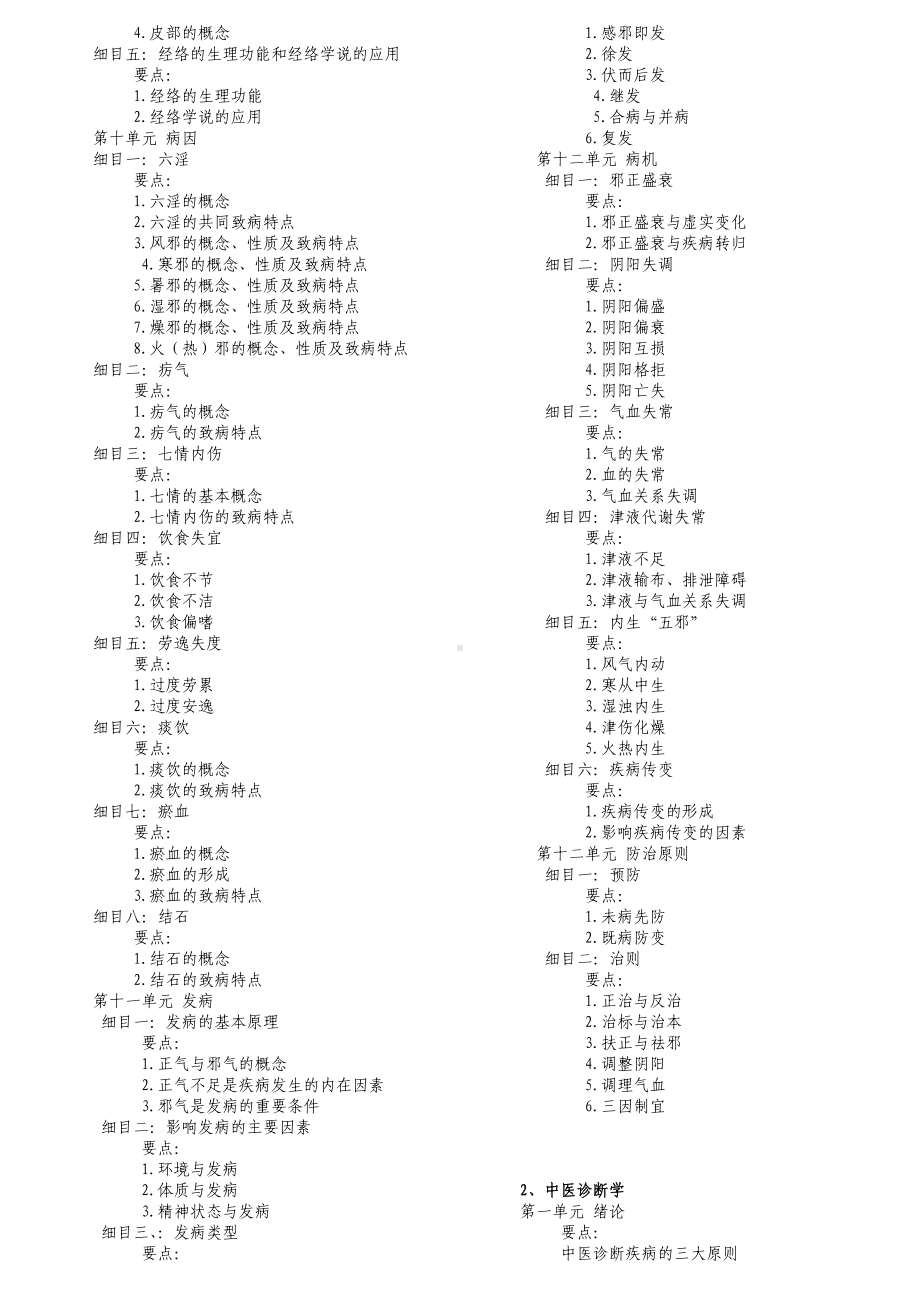 传统医学师承和确有专长考试考核大纲汇总.doc_第3页