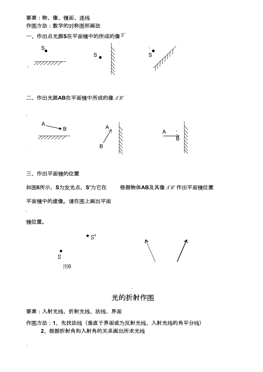 八年级物理上册光学作图题汇总(DOC 5页).doc_第3页