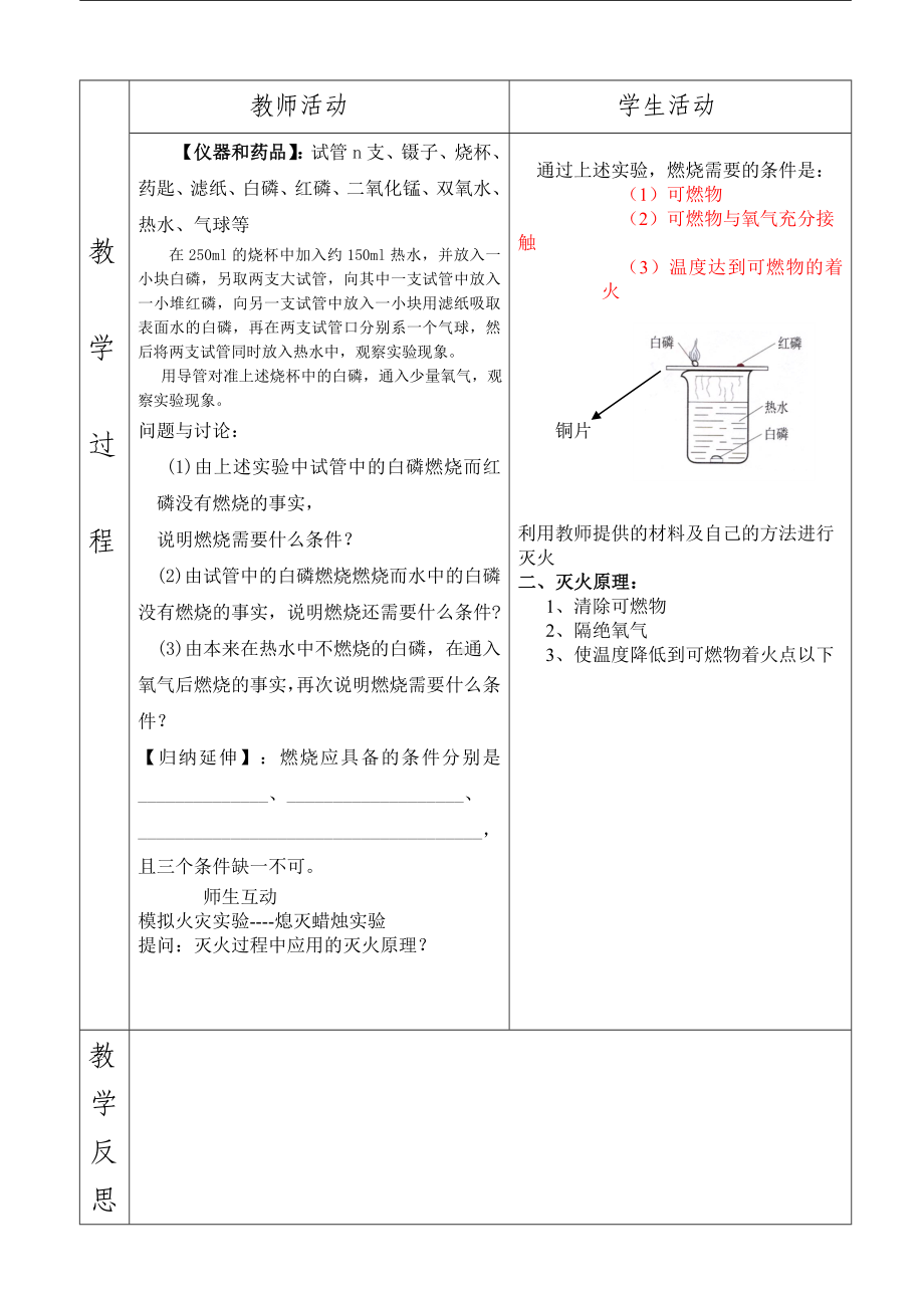 复件燃烧与灭火教学设计.doc_第2页