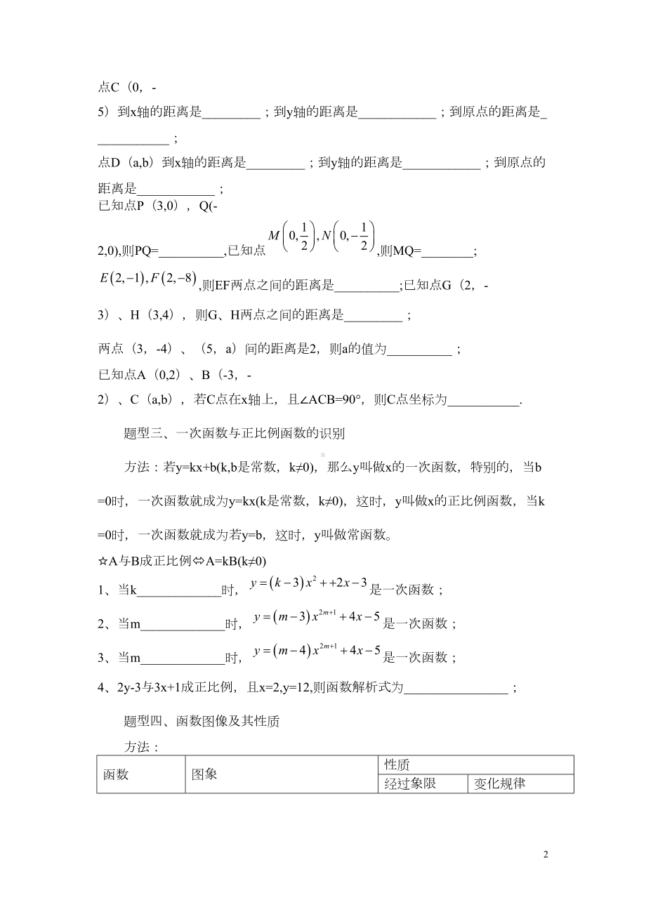 八年级数学《一次函数》基本题型归纳分析(DOC 6页).doc_第2页