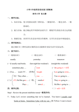 张文静英语教案.doc