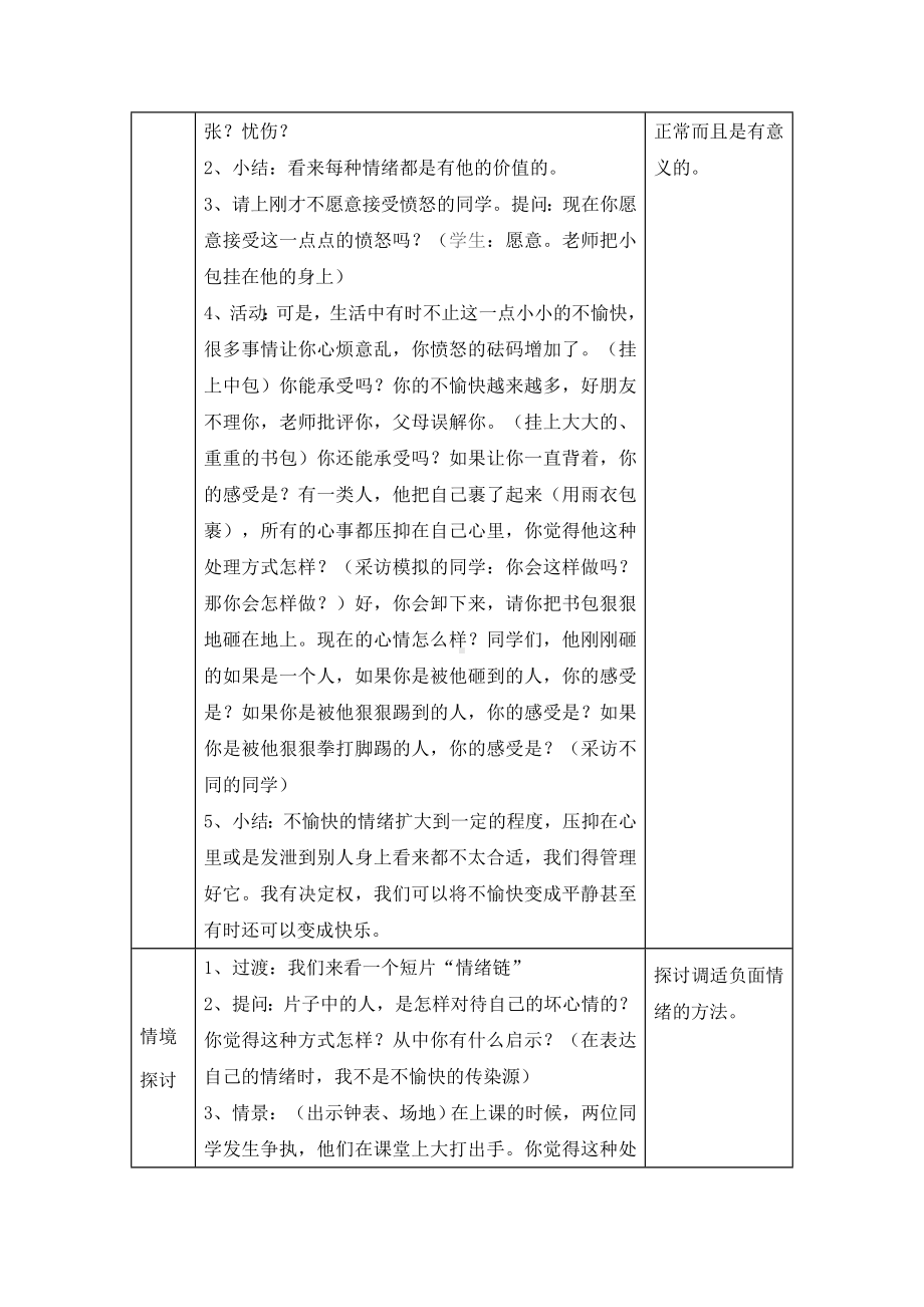 心理健康教育教学设计做自己情绪的主人.doc_第2页