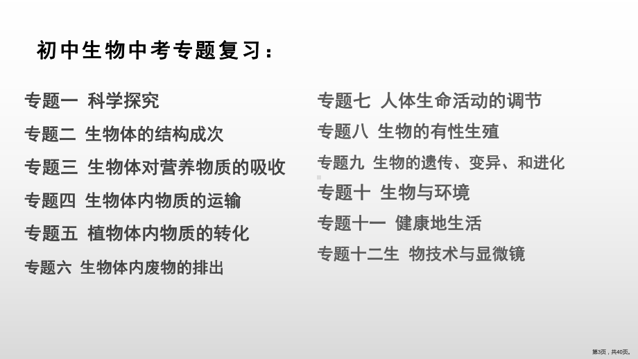 2020年初中生物中考复习技巧和考试答卷技巧的几点建议-课件(40张ppt).pptx_第3页