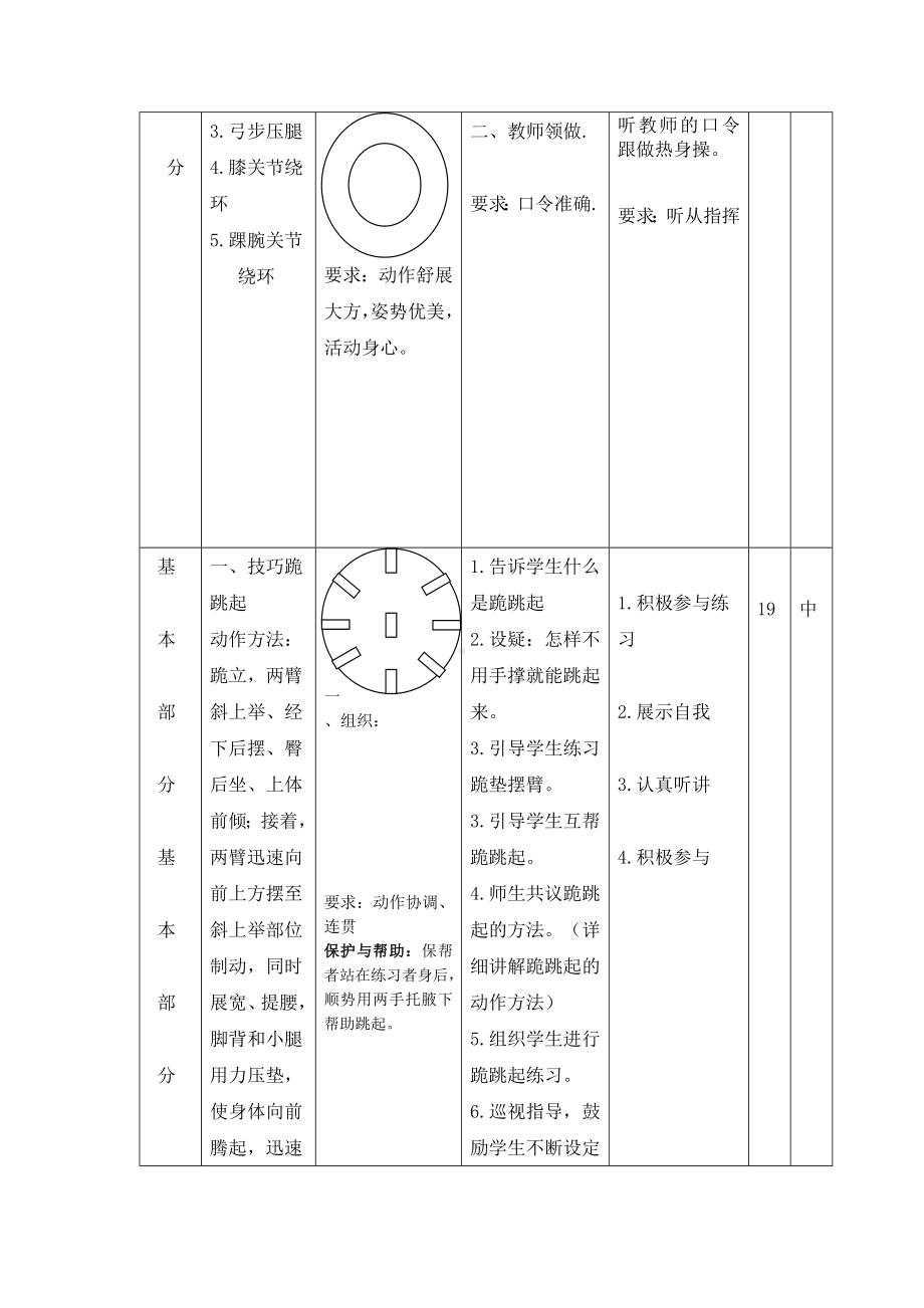 小学四年级体育跪跳起教案.doc_第3页