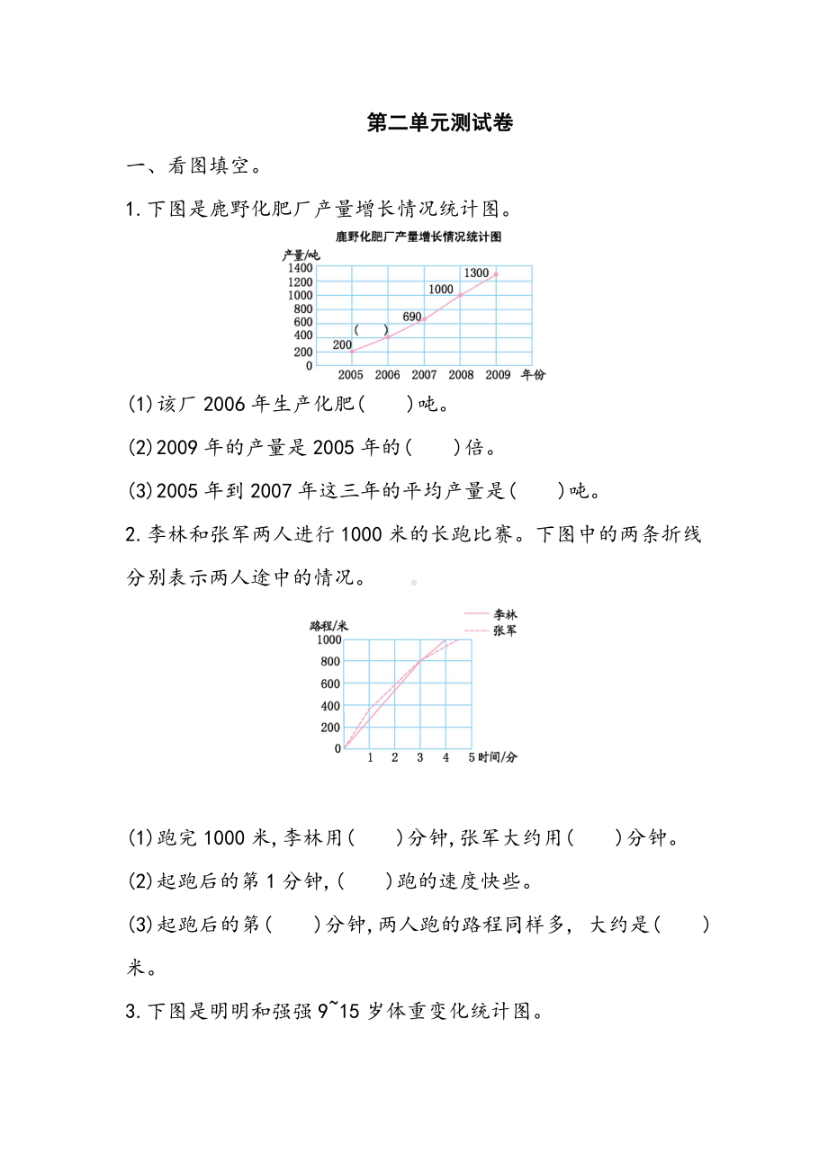 五年级下册数学第二单元测试卷苏教版.doc_第1页