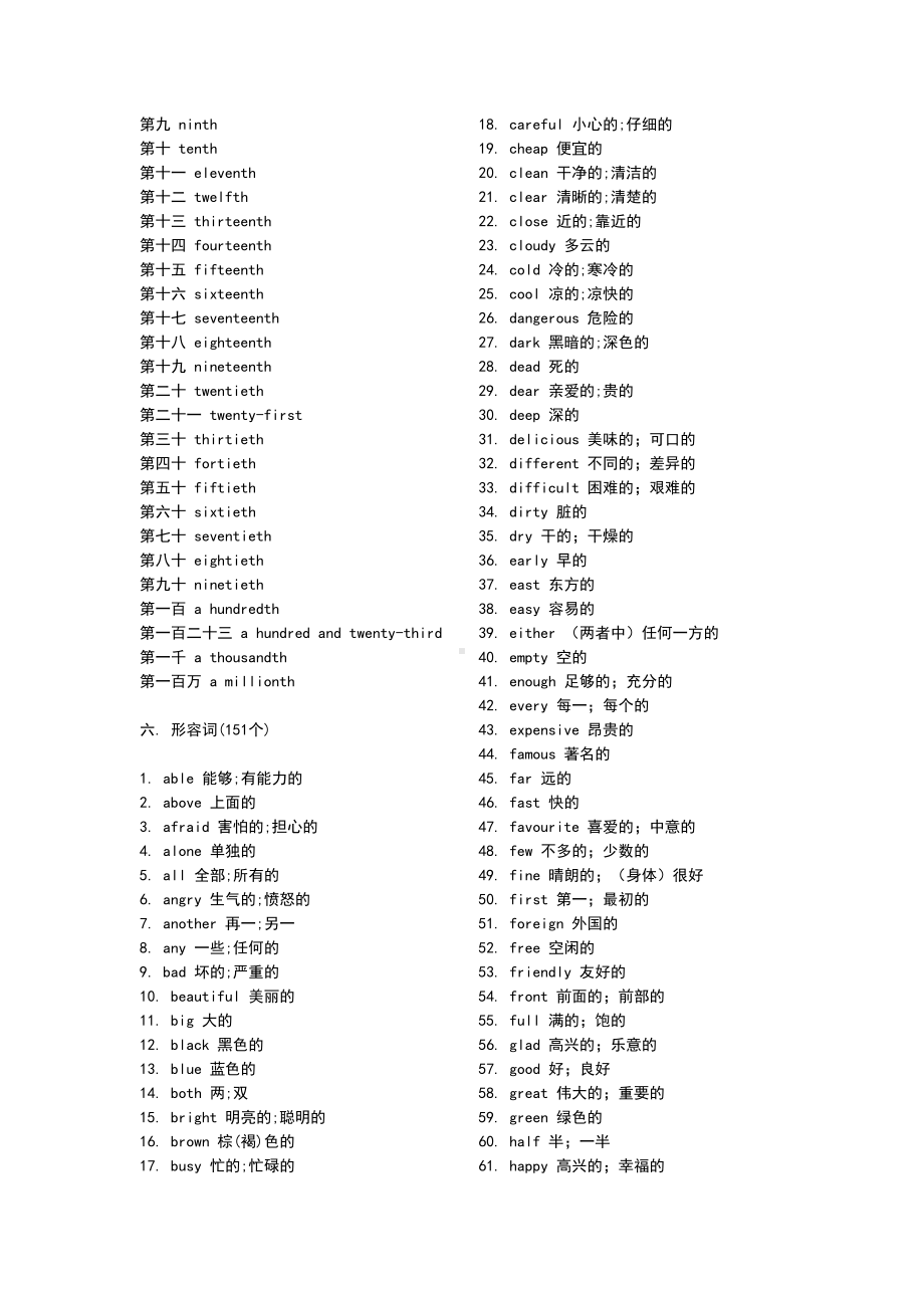 初中英语单词分类汇总(打印背诵版)(DOC 13页).docx_第3页