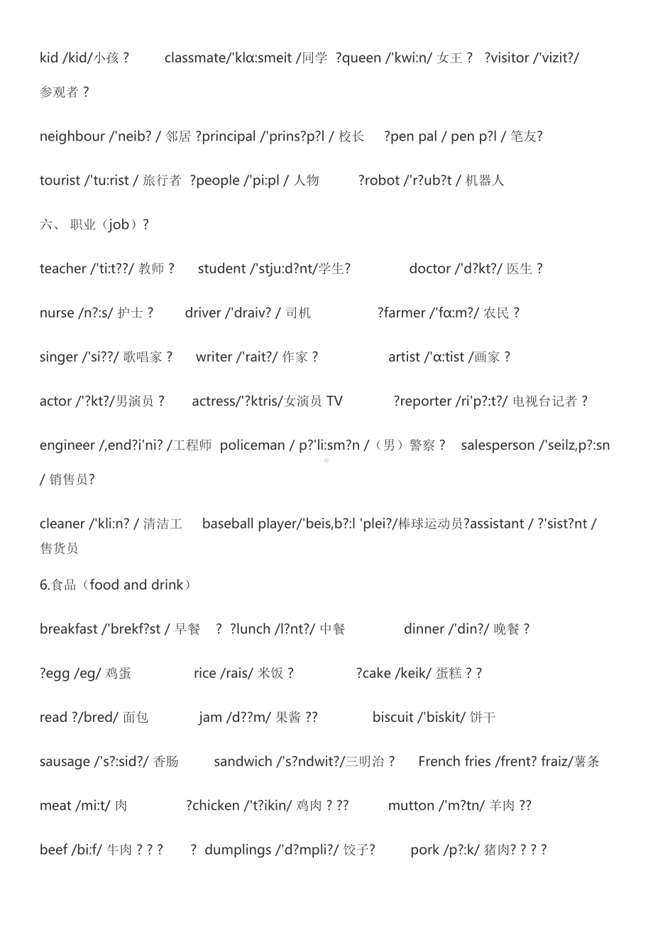 小学英语单词大全汇总(DOC 14页).doc_第3页