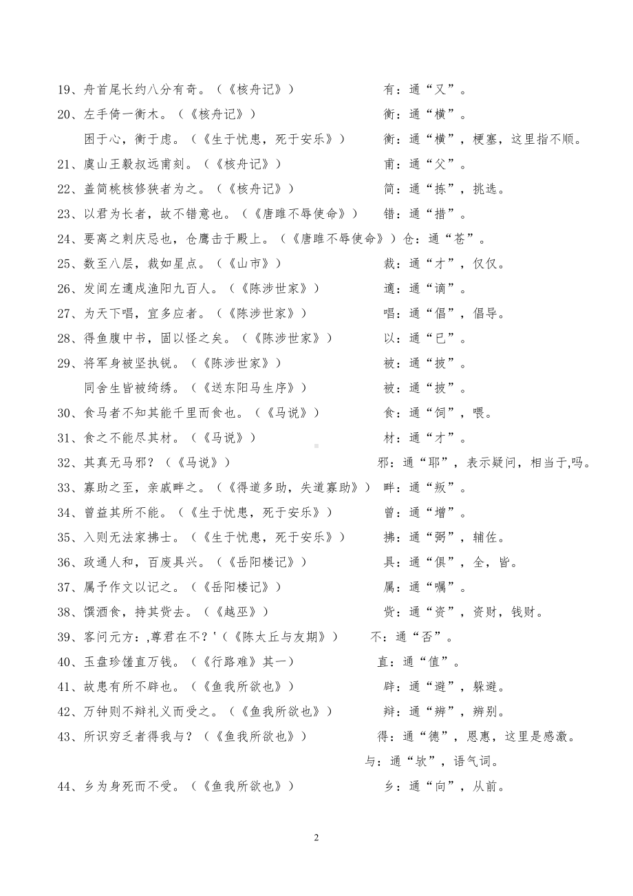 初中语文文言文知识总汇归纳(DOC 54页).doc_第2页