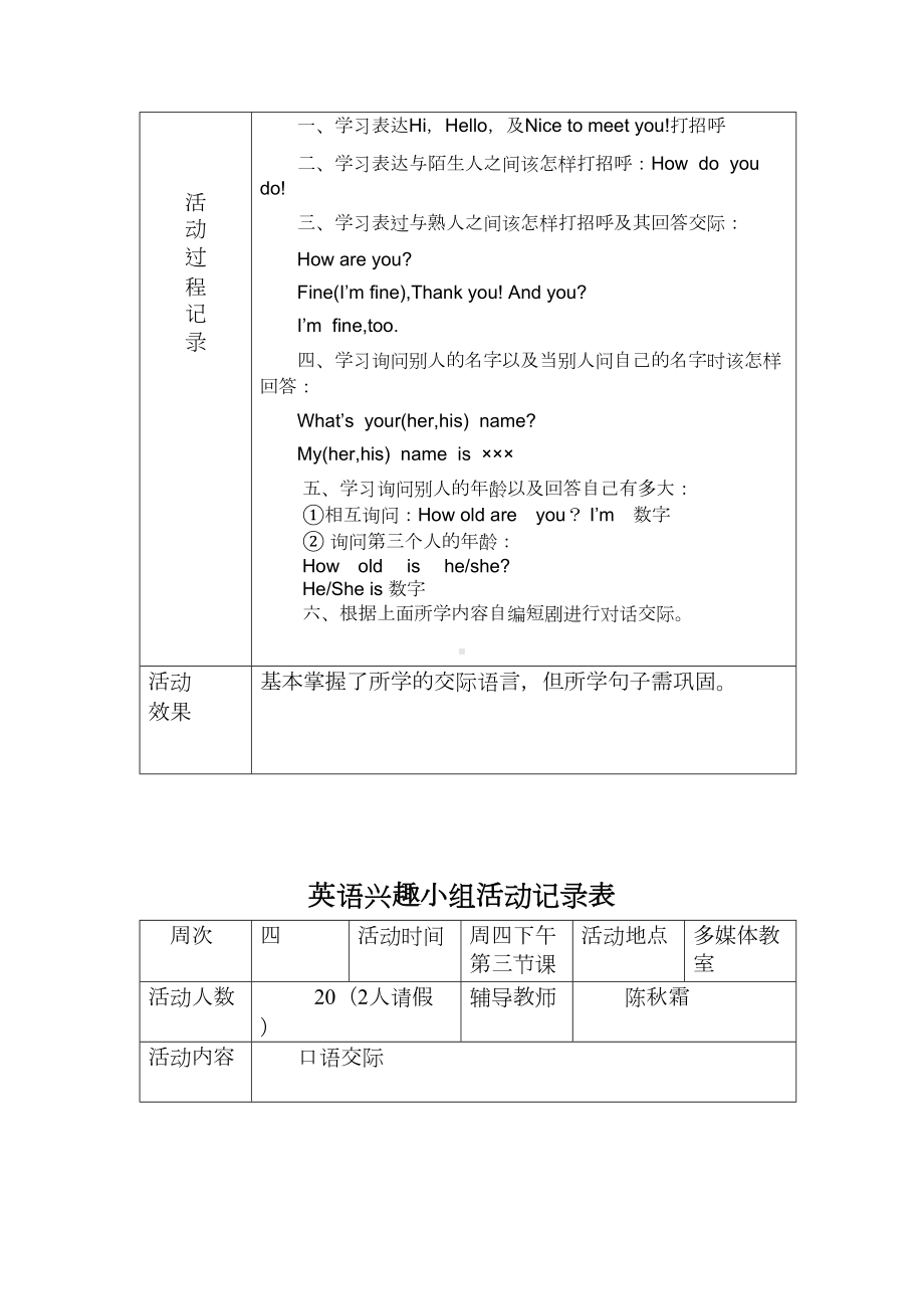 小学英语兴趣小组活动记录(DOC 9页).doc_第3页