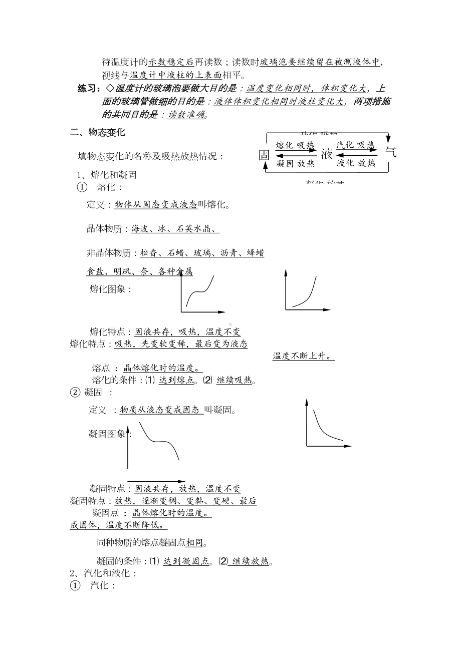 初中物理物态变化总结及习题(DOC 8页).doc_第2页