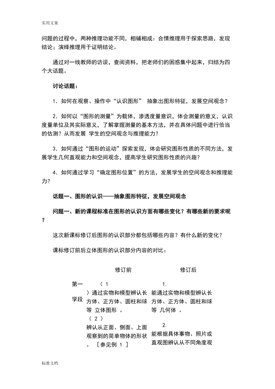 小学数学图形与几何研修日志(DOC 12页).doc_第3页