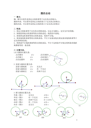 初中数学圆知识点总结资料(DOC 11页).doc