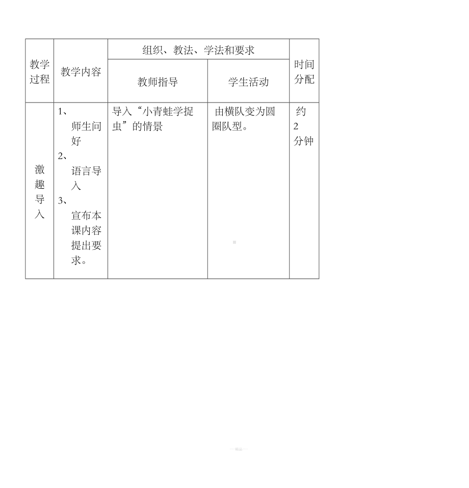 小学体育与健康课时计划(DOC 6页).doc_第2页