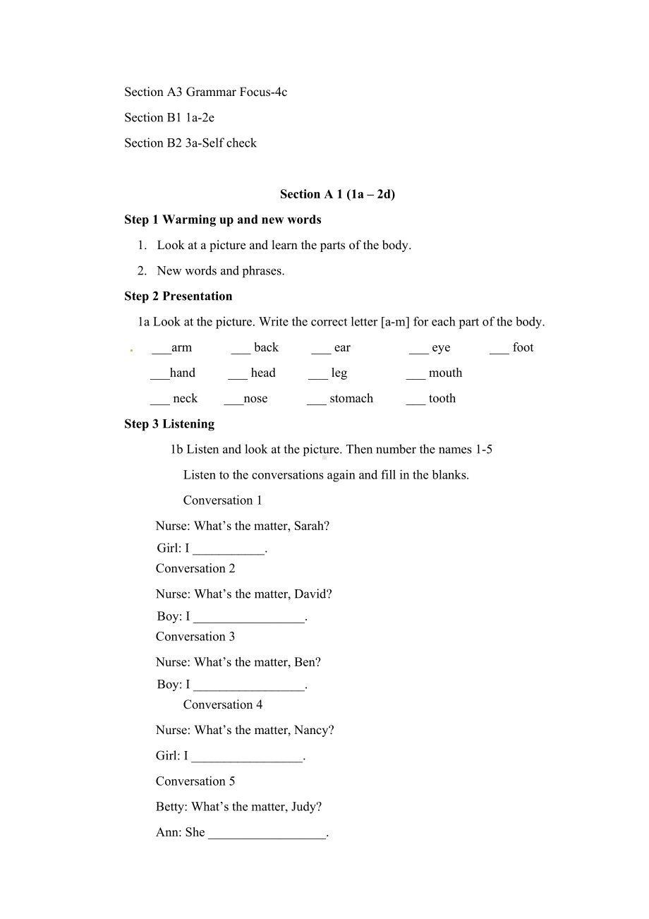 2014新目标人教版八年级英语下Unit1全单元教案（共26页）.doc_第2页