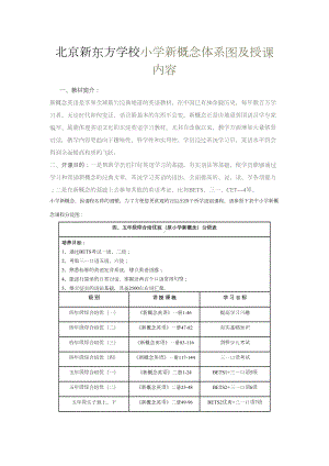 北京XX小学新概念体系图及授课内容(DOC 11页).doc