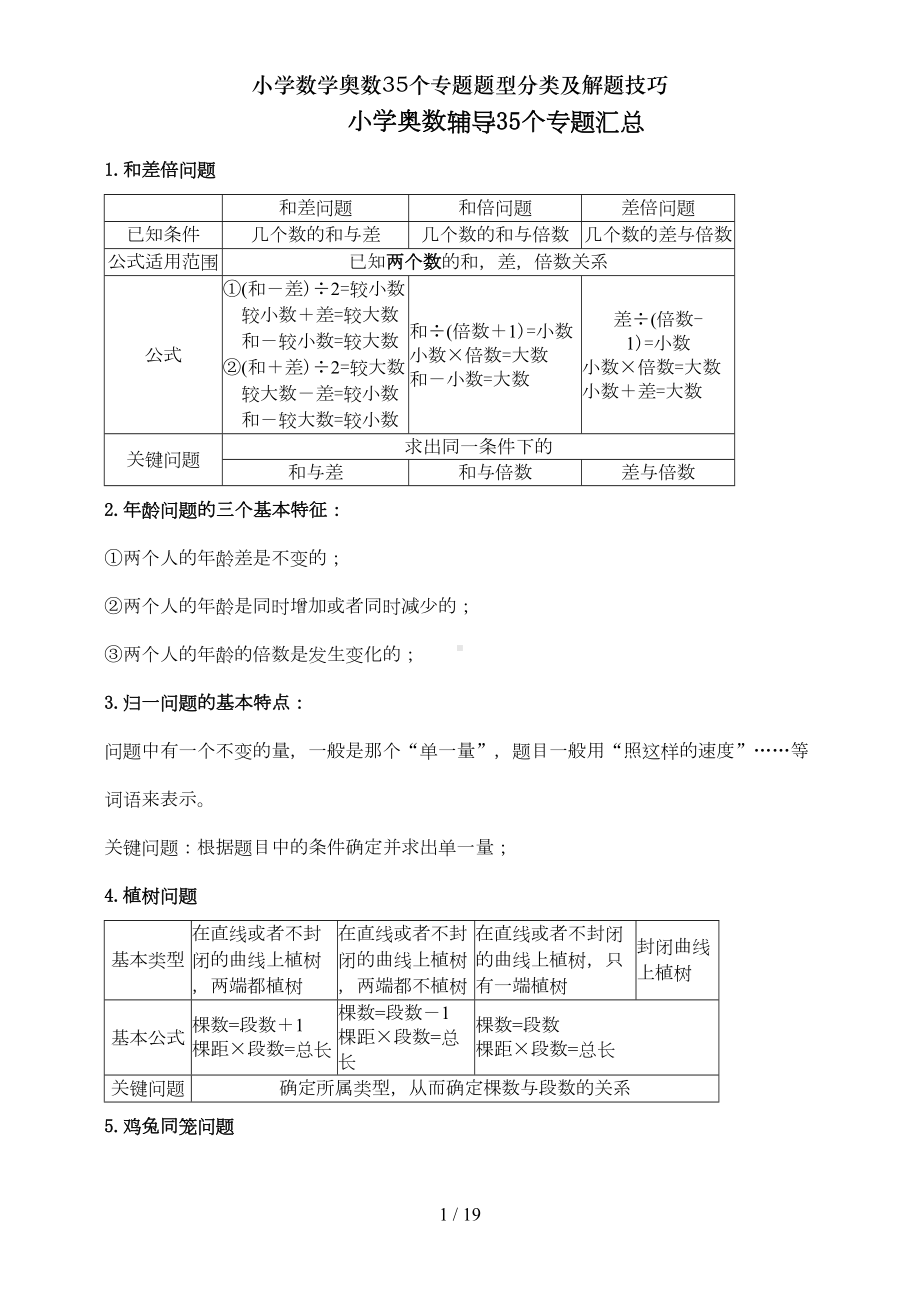 小学数学奥数35个专题题型分类及解题技巧(DOC 12页).doc_第1页