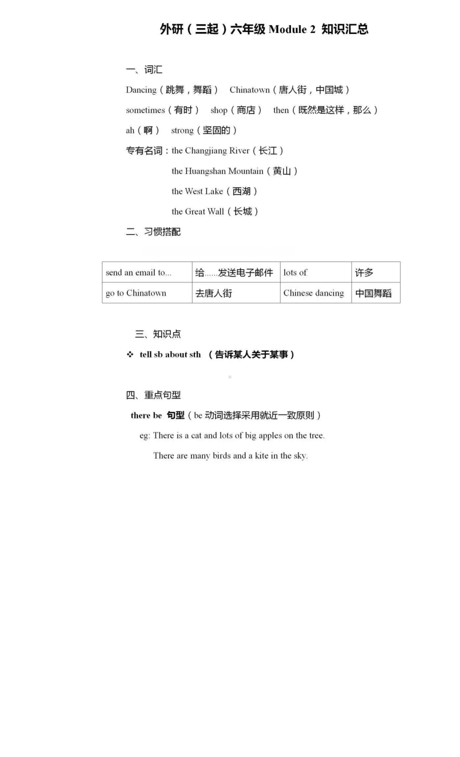 外研版(三起)英语六年级上册重点知识汇总(DOC 10页).docx_第2页